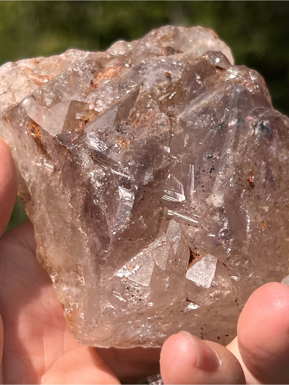 Skeletal (3) quartz with stand | crystal